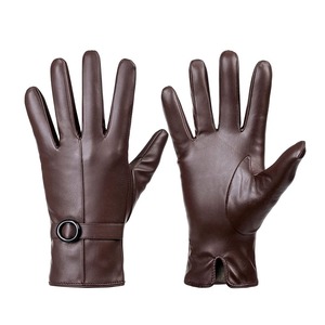 Soft Lined Leather <b>Gloves</b> Custom Logo Printed Hot Selling In-Stock Premium Design Genuine Leather <b>Gloves</b> - Product Image 1