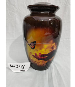 Urna de Cremación de Aluminio al por Mayor, con Diseño de Mariposa Dorada, Personalizable, de 10 Pulgadas, Estilo Americano, para Cenizas Humanas o de Mascotas - Product Image 4