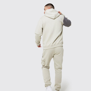 Ensemble de vêtements pour homme en 2 pièces pour l'hiver, respirant, séchage rapide, imprimé 3D, sweat à capuche, polaire uni, jogging taille plus, logo OEM - Product Image 6