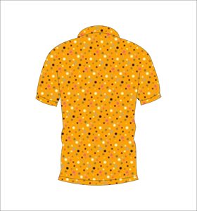 Camiseta Polo Personalizada con Estampado Naranja para Hombre, Camiseta Polo Informal de Manga Corta con Diseño de Lunares, Transpirable, para Golf de Verano - Product Image 5