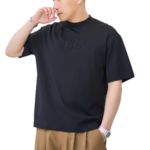 Camiseta de Alta Calidad, Diseño de Moda Casual, 100% Algodón Grueso, Talla Grande, Lisa, para Hombre - Product Image 3