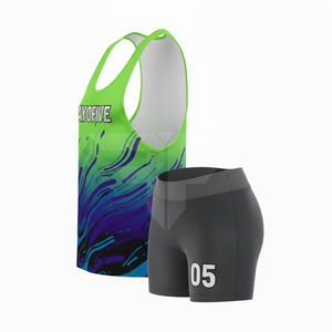 Uniforme de Atletismo Personalizado con Estampado, Transpirable, de Malla, de Secado Rápido, Jersey para Correr, Kit de Entrenamiento de Verano - Product Image 3