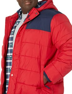 Oem Wholesale Casual Street Winter Detachable Hood Puffer Coat <b>Jacket</b> Custom Waterproof Down Puffer <b>Jacket</b> For Men - Product Image 2