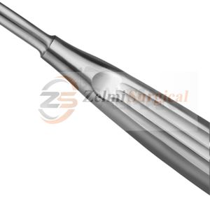 Juego de 9 curetas Spratt Brun de 6.5 pulgadas, copas rectas ovaladas, tamaños 3/06, mango hueco de acero inoxidable, instrumentos quirúrgicos - Product Image 2