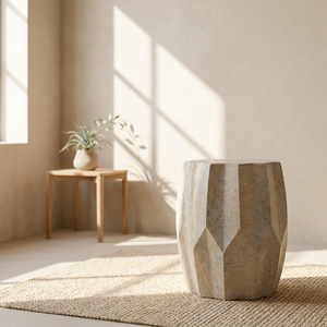 Table d'appoint de jardin en ciment, moderne, géométrique, durable et imperméable, garantie 24 mois, mobilier décoratif d'appoint pour la vente en gros - Product Image 4