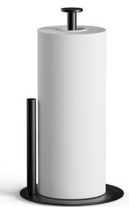 Porte-manteau sur pied moderne en métal noir mat, support de vêtements à un seul niveau, design en T - Product Image 5