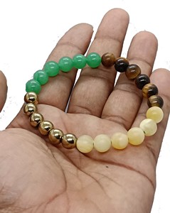 สร้อยข้อมือลูกปัดคริสตัลพลอยคุณภาพสูง ดีไซน์ทันสมัย เสริมพลังงาน เหมาะสำหรับการทำสมาธิ ของขวัญสำหรับผู้ชายและผู้หญิง - Product Image 4