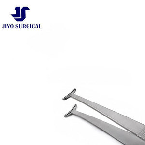 Pinces de fixation vertes de haute précision 3 7/8 pouces avec mâchoires de préhension larges à dents de 10,0 mm et poignée ergonomique plate, outil chirurgical - Product Image 3