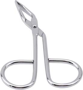 Pince à épiler pour sourcils UBI en acier inoxydable, faite à la main, à pointe fine, design moderne, durable, réutilisable, avec poignée en forme de ciseaux, élégante et luxueuse pour le visage - Product Image 4