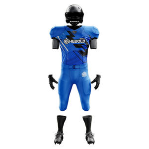 Wholesale 100% Polyester Breathable 3D Pattern American <b>Football</b> Uniforms Plus <b>Size</b> Sports Wear Sets Sublimation Printed - Product Image 1