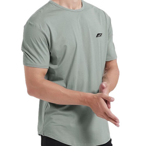 Custom Athletic Plain Crew Neck Men's T-<b>Shirts</b> Lightweight Breathable Casual Gym Training Tee Wholesale USA Supplier <b>Y2K</b> - Product Image 3
