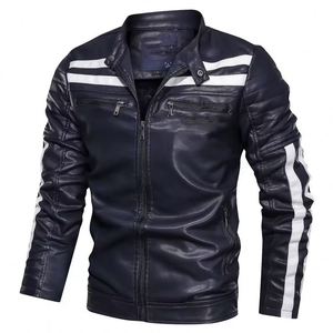 Chaqueta de cuero para motociclistas al por mayor, chaqueta de cuero oversize para hombre, chaqueta de motociclista de alta visibilidad para exteriores, chaqueta de cuero de seguridad para motocicleta - Product Image 1