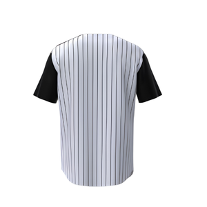 Maillot de baseball sublimé personnalisé, uniforme d'équipe, manches courtes, logo avant, bouton, polyester, vente en gros, fabricant OEM - Product Image 2