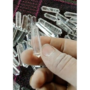 Quartz en cristal clair à deux points amour tour de guérison spirituelle cristal artisanat minéraux pour Reiki - Product Image 2