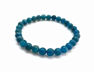 Unisex <b>Blue</b> Apatite <b>Bracelet</b> Muntaha Agate Premium Grade Handmade 8mm Bead Souvenir Gift Natural <b>Crystal</b> Stone Mascot Theme - Product Image 3