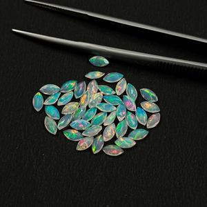 6mm 12mm naturel blanc éthiopien opale à facettes Marquise Cut certifié pierres précieuses en vrac qualité supérieure fabricant de bijoux personnalisés - Product Image 4