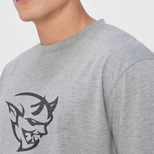 T-shirt classique surdimensionné pour homme, en flanelle de coton/fibre de bambou lavée, poids moyen, manches courtes, col côtelé, design personnalisé de qualité supérieure - Product Image 6