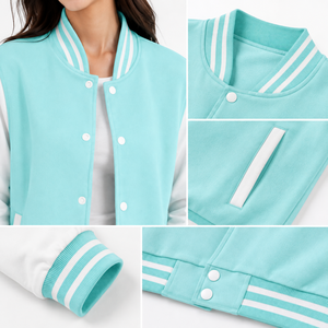 Veste universitaire moderne pour femmes offrant un confort doux, un style tendance et une coupe polyvalente pour le streetwear, les tenues décontractées et l'usage quotidien. - Product Image 5