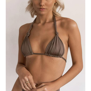 Nouveau Maillot de Bain Une Pièce Sexy pour Femme, Uni, avec Armatures, String, Logo Avant, Respirant, Écologique, Tenue de Plage Estivale - Product Image 5