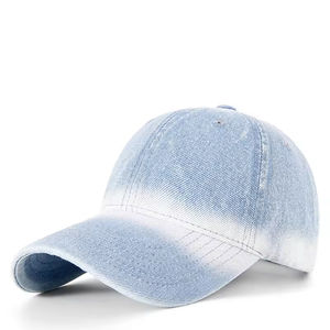New Fashion Trend Outdoor Casual Washed Denim Soft Top Baseball <b>Cap</b> for Men and <b>Women</b> Common High Quality Four Seasons - Product Image 3