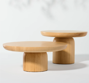 Support à gâteau en bois, 2 pièces de tailles différentes, artisanat de haute qualité, support à gâteau en bois, best-seller en promotion - Product Image 1