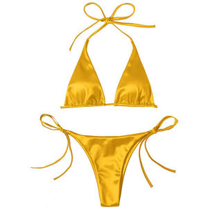 2026 Women <b>Bikini</b> <b>Set</b> Attractive Push up Bra Deep V Neck Cheeky Bottom Swimwear Spandex/Nylon Material High Stretch for Holidays - Product Image 6