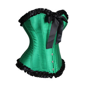 Corset Overbust Sexy pour Femme, Bustier Amincissant en Satin Style Burlesque, Sans Bretelles, Taille Plus (XS-6XL) - Product Image 2