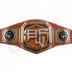 Ceinture de championnat universel Bray Wyatt The Fiend en cuir véritable avec boucle à plaque en strass - Product Image 1