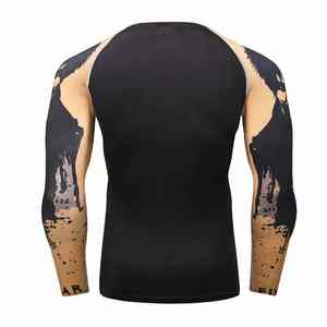 Camiseta de Manga Larga Rash Guard, Talla y Diseños Personalizados para Hombre, Ropa Deportiva con Estampado por Sublimación, Camiseta Deportiva Cómoda - Product Image 3