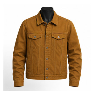 100% Cotton Made Men Winter <b>Trucker</b> <b>Jacket</b> High Quality Best Selling Soft Breathable Fabric Front Logo - Product Image 1