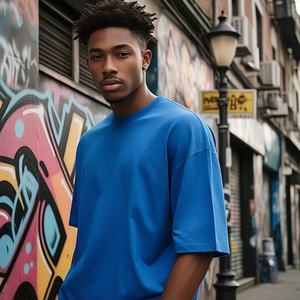 Camisetas ligeras de algodón, camisetas suaves transpirables para hombres y mujeres, perfectas para el verano, Camiseta de algodón 100% para hombres, ajuste holgado - Product Image 2