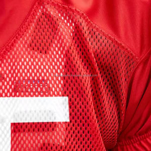 OEM personalizado sublimado de poliéster de los hombres de fútbol americano de calidad de malla práctica atlética camiseta uniformes de fútbol americano - Product Image 6