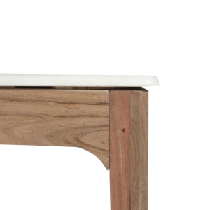 Table console Vandana Elara en bois de manguier et marbre - Product Image 4