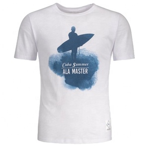 Nueva Llegada, Camiseta de Punto Personalizada con Estampado por Transferencia, Cuello Redondo, Manga Corta para Hombre, 100% Algodón Peinado Anillado - Product Image 4