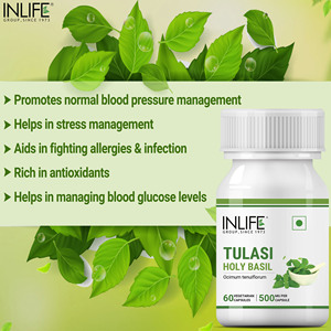 Cápsulas de Extracto de Tulsi 500mg, Extracto Botánico Herbal Puro de Ocimum Sanctum (Basil de la India), 60 Cápsulas Vegetarianas - Product Image 3
