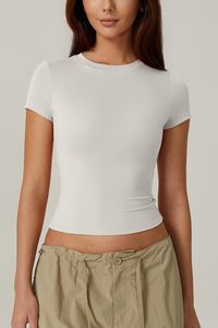 T-shirt pull délavé, coupe ajustée, fabriqué par des professionnels, pour femmes, avec broderie de logo personnalisée et tendance - Product Image 5