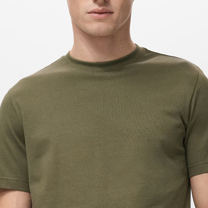 Chemise en coton pour homme, finition raffinée, choix décontracté élégant, coutures de haute qualité avec col ras du cou, design uni 2026 - Product Image 2
