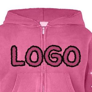 Survêtement rose à capuche pour filles, manches longues, imprimé pailleté, logo en strass, coupe décontractée, tenue d'automne - Product Image 6