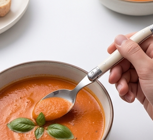 Ensemble de couverts en acier inoxydable avec manches blanches de luxe, couverts classiques pour la cuisine, la salle à manger, l'hôtel, les mariages, les cadeaux, l'utilisation à table - Product Image 5