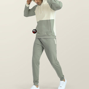 ชุดวอร์มกีฬาผู้ชาย เสื้อฮู้ดและกางเกงขายาว สำหรับออกกำลังกาย วิ่ง และฝึกซ้อม - Product Image 2