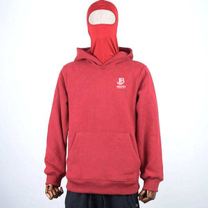 Sweat à capuche balaclava double couche avec logo personnalisé, grande taille, 100% coton polaire respirant, pour usage extérieur - Product Image 1