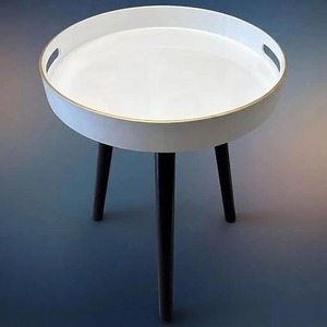 Table basse gigogne artisanale durable en bois, pieds en bois de manguier massif, mobilier de salon moderne haut de gamme, sur mesure - Product Image 6