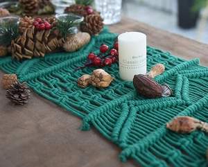 Camino de Mesa Bohemio de Lujo, Tejido a Mano con Macramé y Encaje de Algodón, Decoración para Mesa de Comedor, Bodas, Fiestas y Cenas - Product Image 4