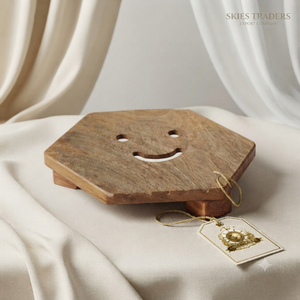 Wooden Honeycomb Cutout Trivet Pot Holder Heat Resistant Mat Hollow Design Kitchen <b>Table</b> <b>Protector</b> - Product Image 2