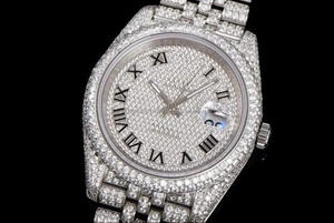 Montre mécanique en moissanite glacée, montre en diamant, montre automatique de luxe hip-hop pour hommes, acier inoxydable, résistante à l'eau 100 bars - Product Image 4