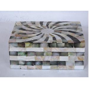 Caja de madera con mosaico de madreperla, organizador de joyero con incrustaciones de madreperla para mujeres y niñas, cajas de madreperla - Product Image 3