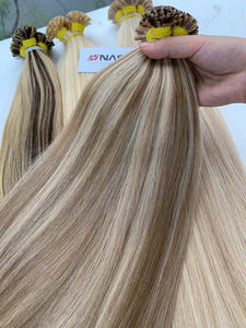 Produits spéciaux Fournisseur en gros Extension de cheveux à la kératine du Vietnam Pointe plate Cheveux bruts droits Prix de gros Couleurs de piano Pas cher - Product Image 4