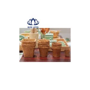 Ventes en forte croissance : Pot en fibre de coco écologique |   Pot de fleurs rond décoratif pour la culture des plantes - Product Image 1