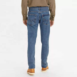 กางเกงยีนส์ทรงตรงผู้ชายดีไซน์ใหม่ปี 2026 สำหรับฤดูร้อน สีพื้น ราคาแข่งขัน ขายส่ง แฟชั่นเดนิม รับสกรีนโลโก้ตามสั่ง บริการ OEM - Product Image 3