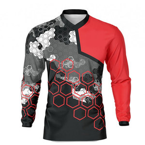 เสื้อแข่งมอเตอร์ไซค์แบบสั่งทำ เสื้อเจอร์ซีย์ BMX สำหรับแข่งรถ ระบายอากาศได้ดี แห้งเร็ว เหมาะสำหรับดาวน์ฮิลล์และมอเตอร์ครอส - Product Image 1